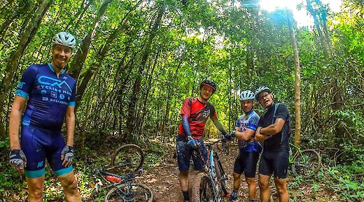 South Vietnam Jungle bike tour, Ho Chi Minh City, Vietnam.
