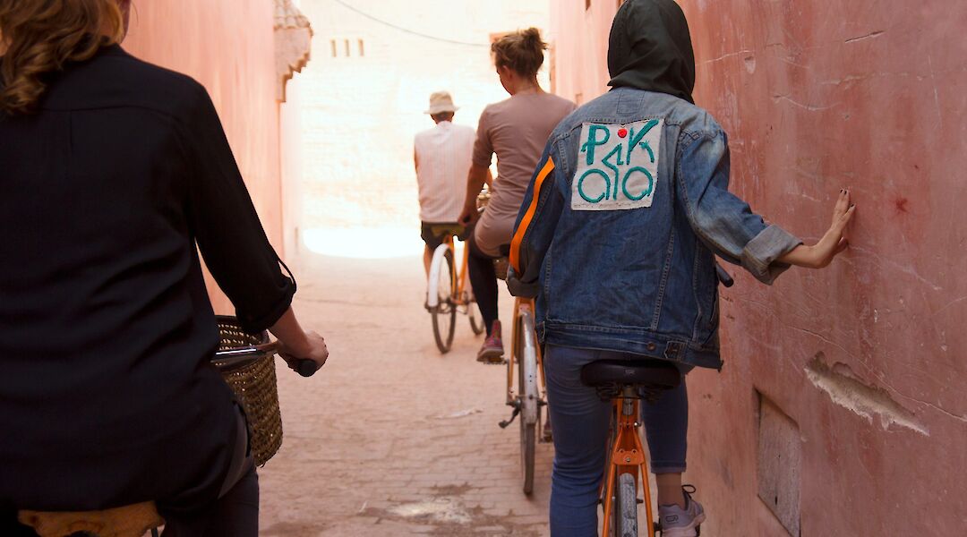 Guided cycling in Marrakesh, Morocco. CC:Pikala Bikes