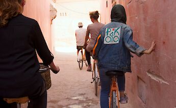 Guided cycling in Marrakesh, Morocco. CC:Pikala Bikes