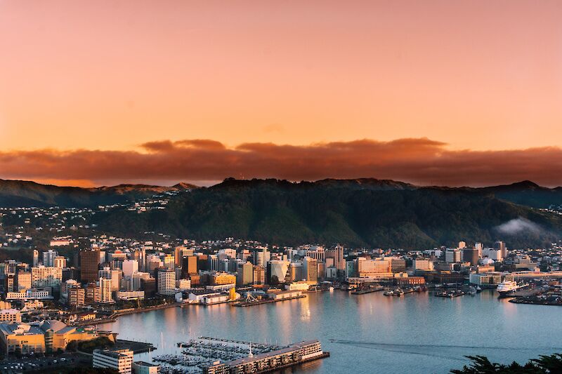 Sunset in Wellington, New Zealand. Sulthan Auliya@Unsplash