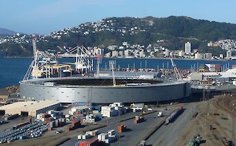 Wellington Stadium from afar, Wellington, New Zealand. Flickr: Tony
