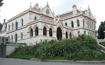 Gothic Revival part of the Houses of Parliament, Wellington, New Zealand. Flickr: Chris Moss