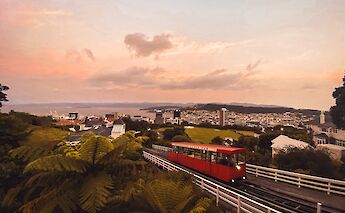 tram ride at day's end, Wellington, New Zealand. Guillaume Lebelt@Unsplash