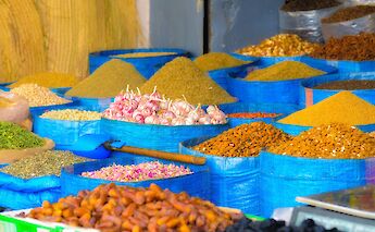 Spice market in Casablanca, Morocco. Eduardo Casajus Gorostiaga@Unsplash
