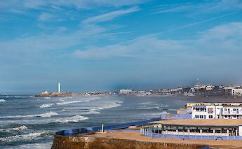 The coast of Casablanca, Morocco. Unsplash: Danny Lau.
