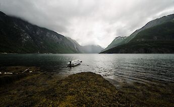 Boat in Tafjord World Heritage Site, Norway. Tobias Van Der Elst@Flickr
