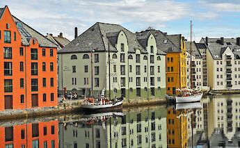 Alesund city center, Norway. James Obernesser@Unsplash