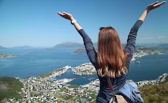 Looking out over Alesund, Norway. Robert Noreiko@Unsplash
