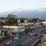 Cars on the road of the town in Moshi, Tanzania. Stig Nygaard@Wikimedia Commons