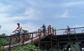 Bike tour of Banana Island, Hanoi, Vietnam. CC:Friends Travel Vietnam