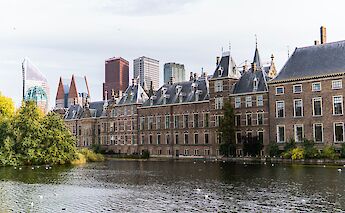 The Binnenhof Complex next to the Hofvijver lake, The Hague, Holland. Lidia Nemiroff