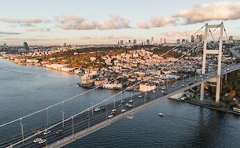 15 July Martyrs Bridge, Istanbul bike tour, Turkey. Ahmed@Unsplash
