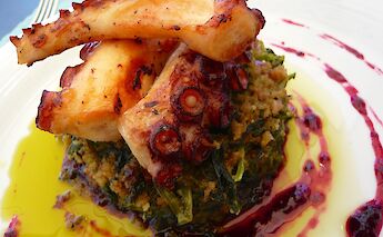 Charred and tenderized octopus is a favorite in Portugal! Jessica Spengler@Flickr
