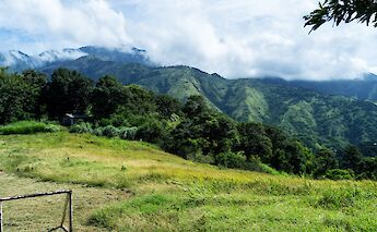 Football goal on Richmond Gap, Blue Mountain, Kingston, Jamaica. Nigel Burgher@Flickr