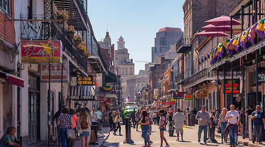 Bourbon Street, New Orleans, Louisiana, USA. Kristina Volgenau@Unsplash