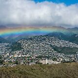 Beautiful rainbow over Honolulu, Hawaii, USA. Hendrik Cornelissen@Unsplash