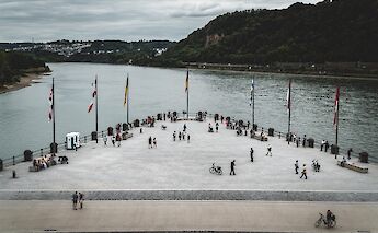 The Rhine & Mosel Rivers meet up on Koblenz, Germany. Jonathan Kemper@Unsplash