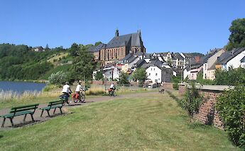 Mosel River biking near Koblenz.