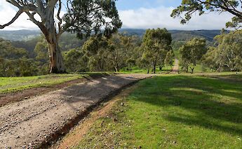 A dirt road through the Adelaide Hills, Australia. Unsplash@Stephen Mabbs