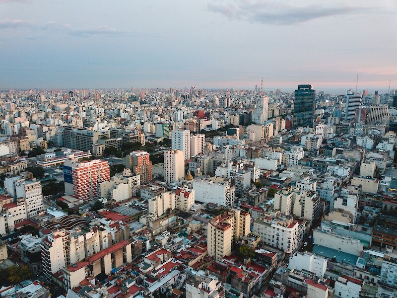 Aerial view of the city of Buenos Aires, Argentina. Adrea Leopardi@Unsplash