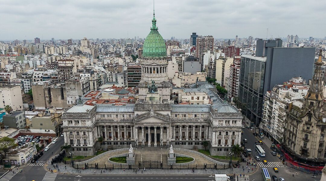 bird's eye view, Congreso De la Nacion, Buenos Aires, Argentina. Nestor Barbitta@Unsplash