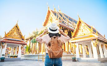 Admiring a temple, Bangkok, Thailand. Getty Images@Unsplash