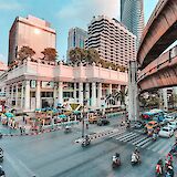Downtown traffic, Bangkok, Thaliland. Miltiadis Fragkidis@Unsplash