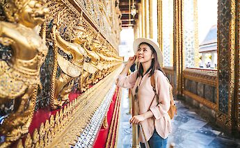 Exploring a temple, Bangkok, Thailand. Getty Images@Unsplash