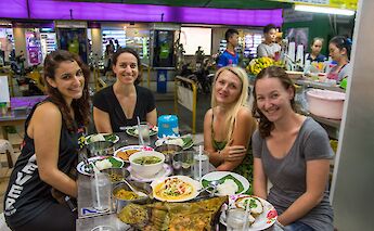 Dinner stop while touring Chiang Mai, Thailand. Grasshopper Day Tours