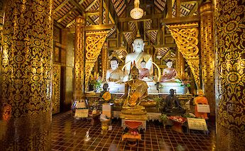 Inside the silver temple, Chiang Mai, Thailand. Grasshopper Day Tours