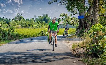 Biking in the countryside, Chiang Mai, Thailand. Grasshopper Day Tours