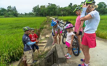 Learning about the crops of Hoi An, Vietnam. Grasshopper Day Tours