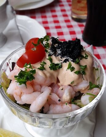Shrimp salad in Denmark. Max Handelsman@Flickr