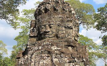 Faces on stone, Bayon Temple, Siem Reap, Cambodia. Antonella Vilardo@Unsplash