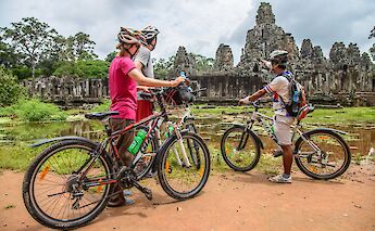 Admiring the temples from a distance, Siem Reap, Cambodia. Grasshopper Day Tours