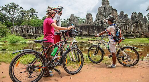 Admiring the temples from a distance, Siem Reap, Cambodia. Grasshopper Day Tours