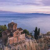 Old church over lake Ohrid, Tirana, Albania. Kristijan Arsov@Unsplash