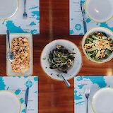 Delicious dinners on board. -toIH