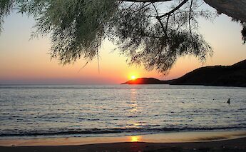 Sunset over the water. -toIH