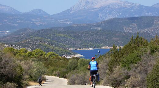 7 night  guided bike and boat tour in Greece  aboard Erato or Thalassa