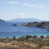 Panoramic island landscapes on the ride back to Livadi. -toIH