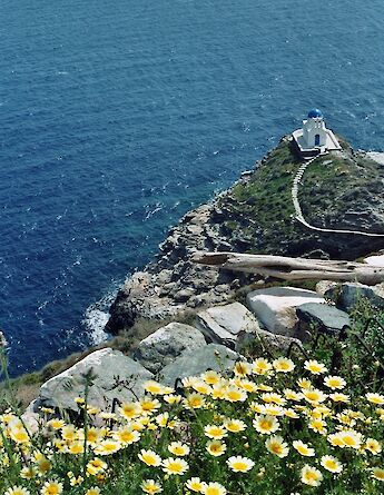 Riding through untouched landscapes to the Monastery of Taxiarches. -toIH