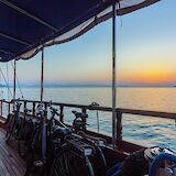 Evening views from the boat after a day of cycling. -toIH