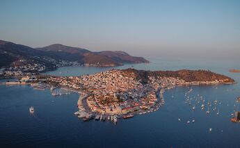 Porto Heli, the scenic harbor town on the Peloponnesian coast. -toIH