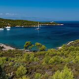 Island of Spetses with crystal coves and bays. -toIH