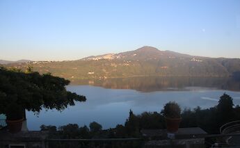 Monte Cavo and Lago Albano, Rome, Italy. Flickr: John Englart