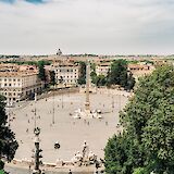 Aerial view of the piazza del Popolo, Rome, Italy. Gabriella Clare Marino@Unsplash