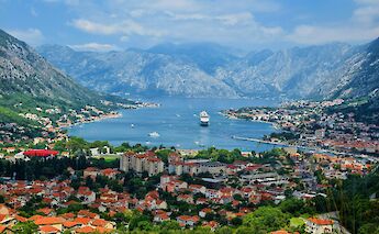 Ship coming into the Bay of Kotor, Montenegro. Unsplash@Olga Brajnovic