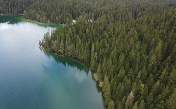 Aerial view, Crno Jezero, Zabljak, Montenegro. Anton Lukin@Unsplash
