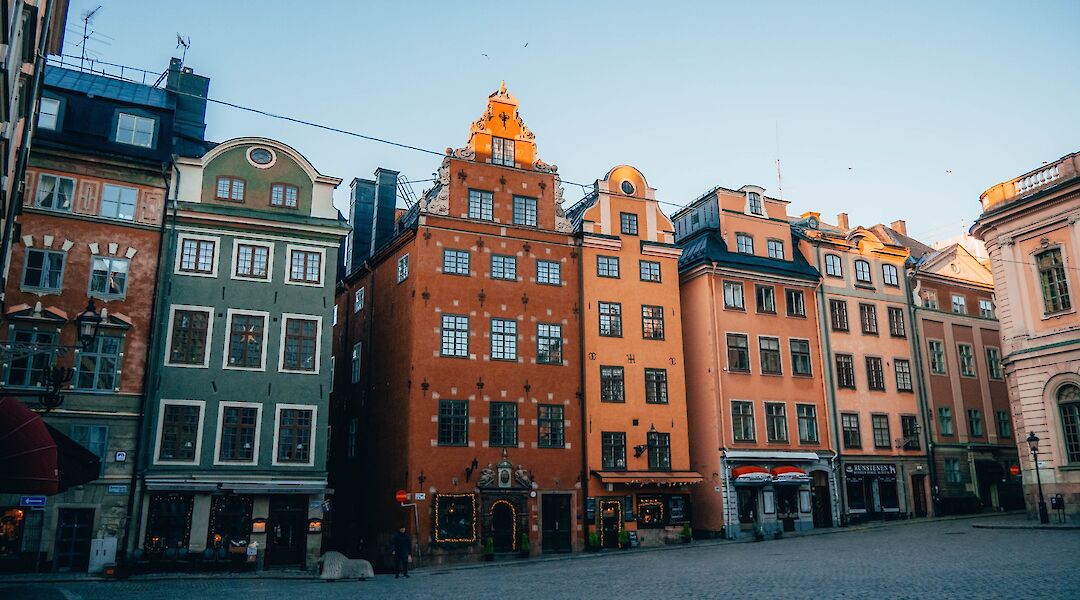 Colorful buildings of Gamla Stan, Stockholm, Sweden. Unsplash: Alexandre Vanthuan